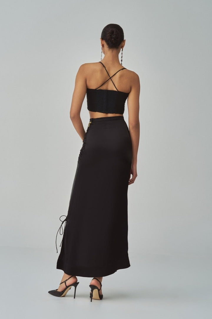 Black Embroidered Cape Set Saaksha & Kinni - Fabilicious Fashion