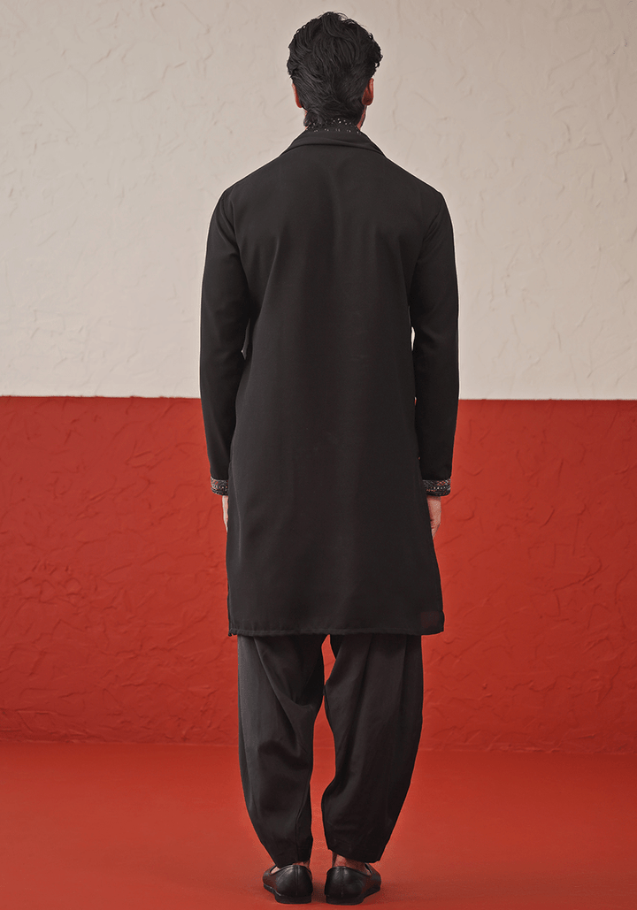 Black Kurta Set With Dupatta Kalpraag - Fabilicious Fashion