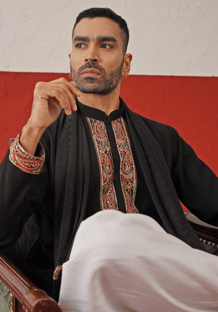 Black Kurta Set Kalpraag - Fabilicious Fashion