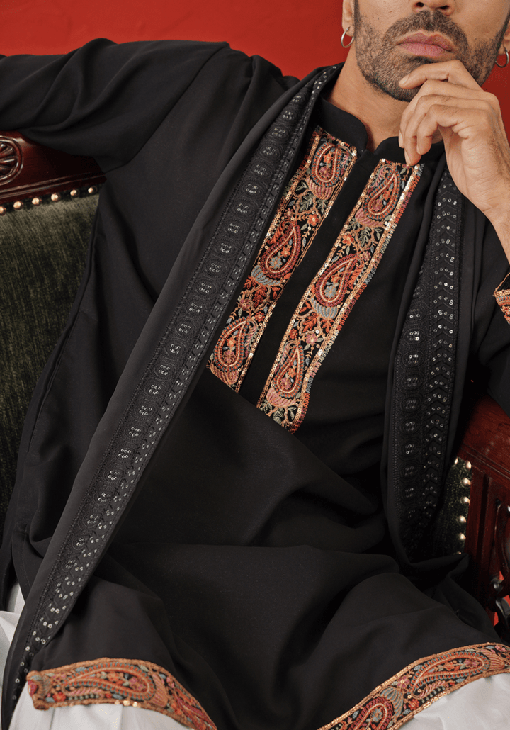 Black Kurta Set Kalpraag - Fabilicious Fashion