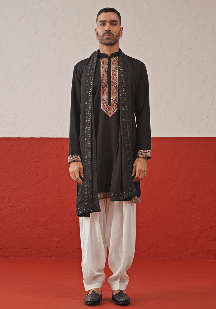 Black Kurta Set Kalpraag - Fabilicious Fashion
