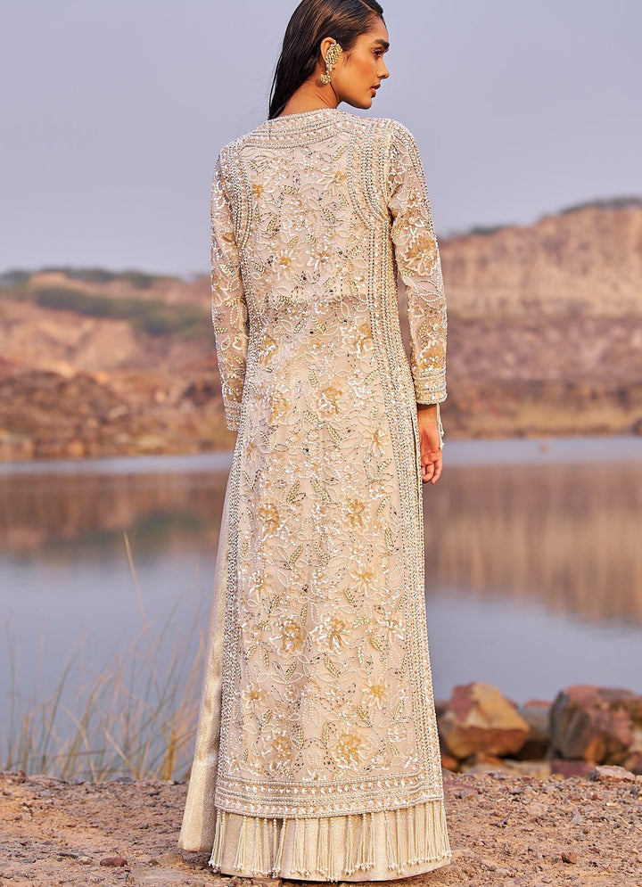 Ivory and Gold Kurta Lehenga Set Nidhika Shekhar - Fabilicious Fashion