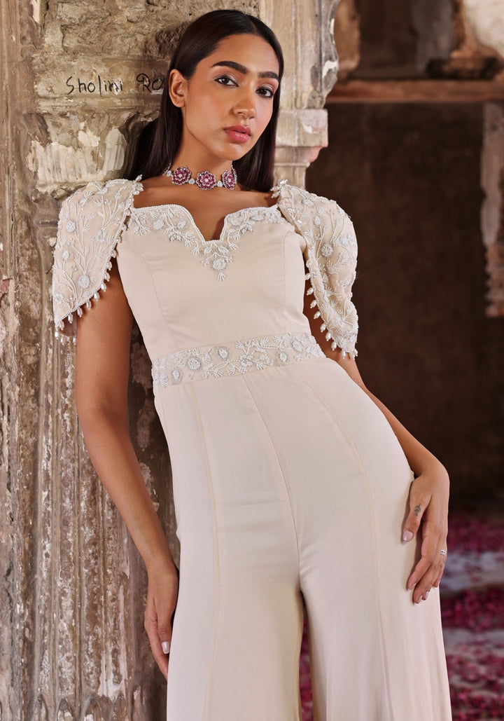 Ivory Jumpsuit Seema Thukral - Fabilicious Fashion