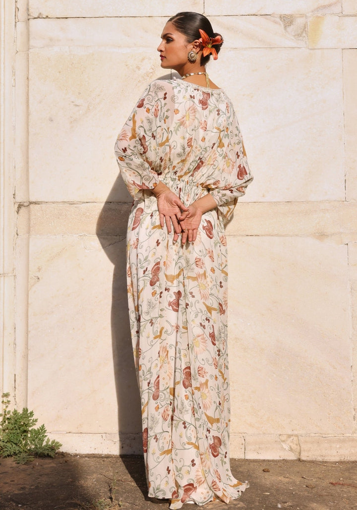 Ivory Printed Kaftan Seema Thukral - Fabilicious Fashion