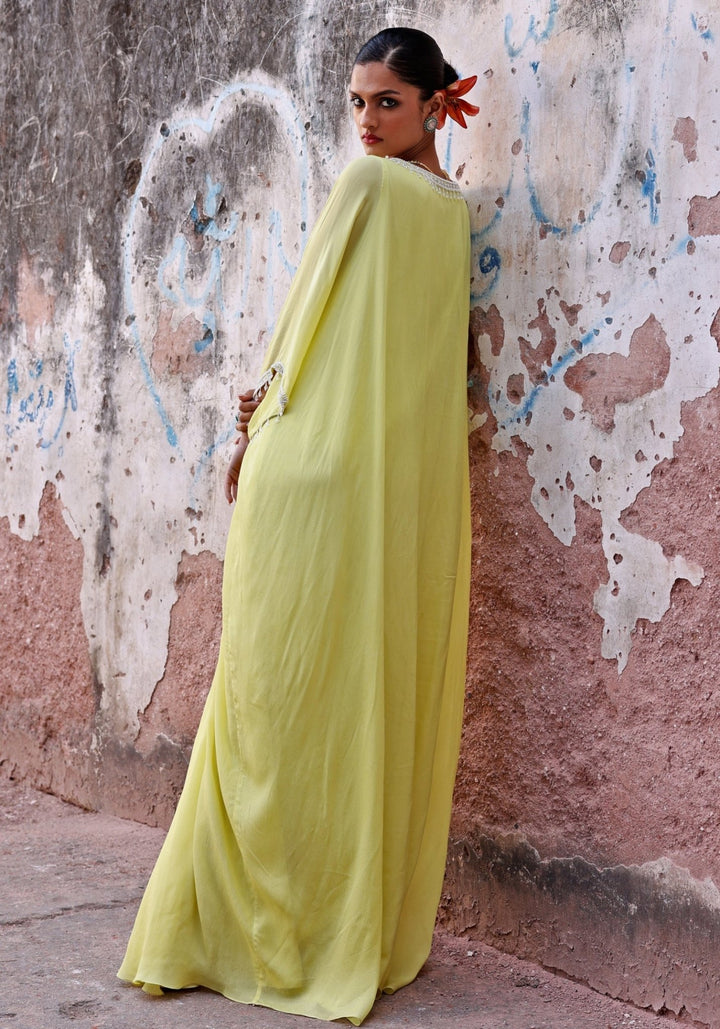 Lime Green Kaftan Seema Thukral - Fabilicious Fashion