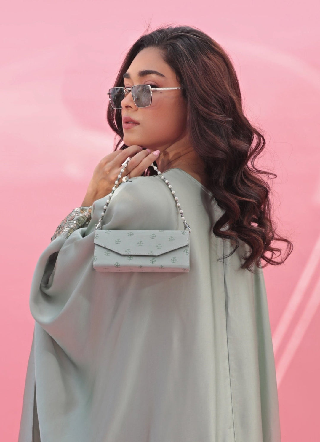 Pastel Green Eyewear Clutch Bag - Add on Only Prahnaaya - Fabilicious Fashion