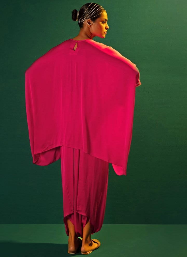 Pink Anti - Fit Tunic Co - Ord Set Prahnaaya - Fabilicious Fashion