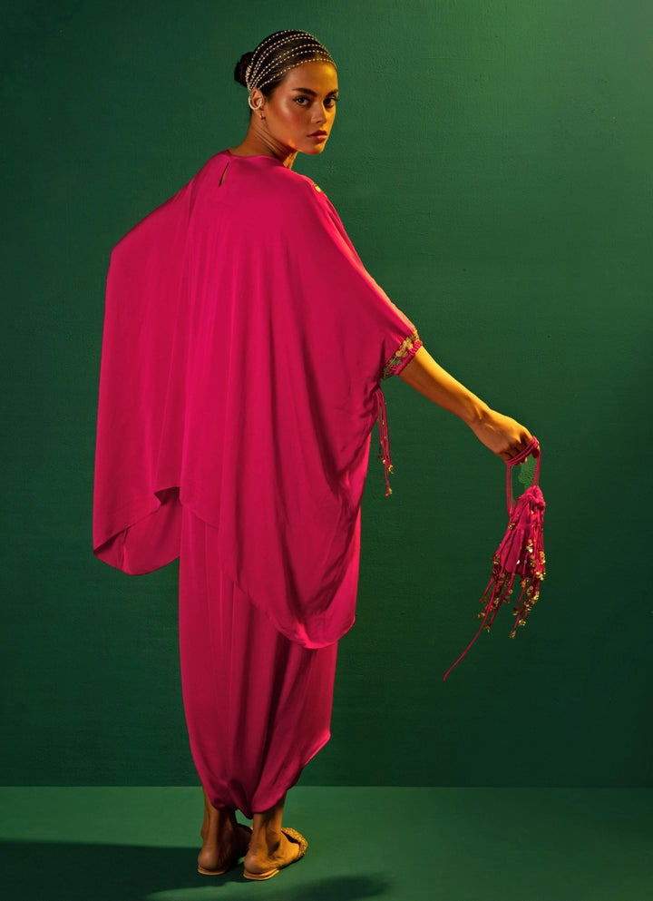 Pink Embroidered And Handcrafted Potli Prahnaaya - Fabilicious Fashion