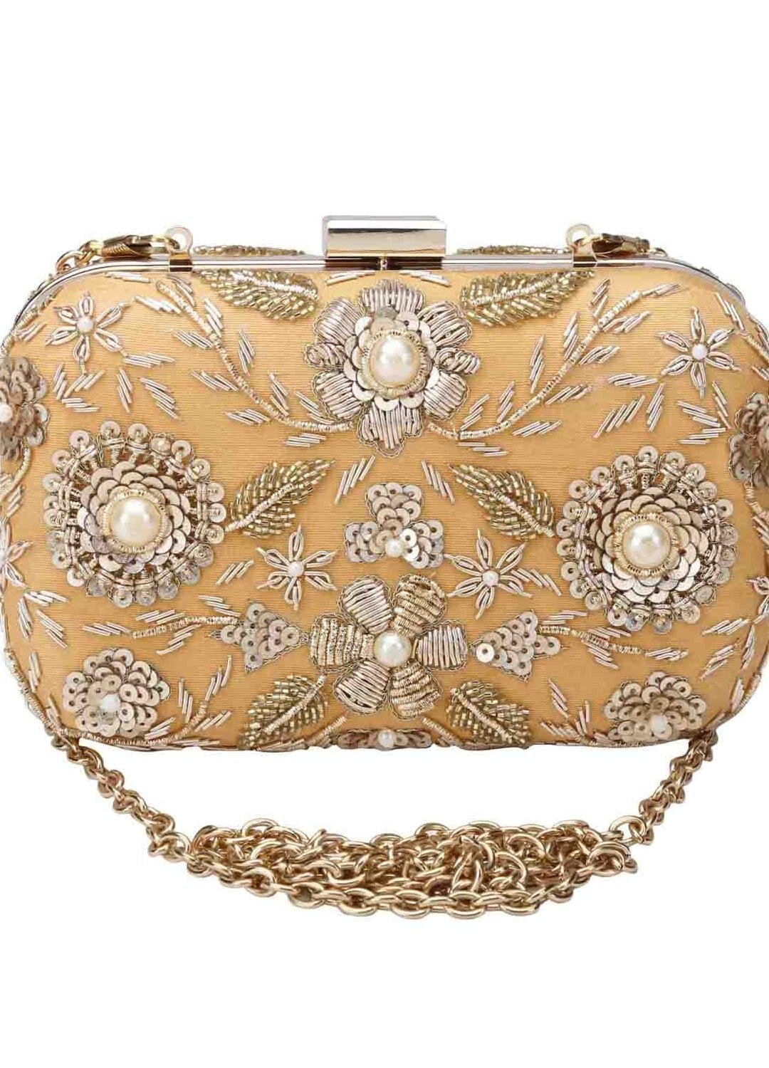 Golden purse for wedding clearance