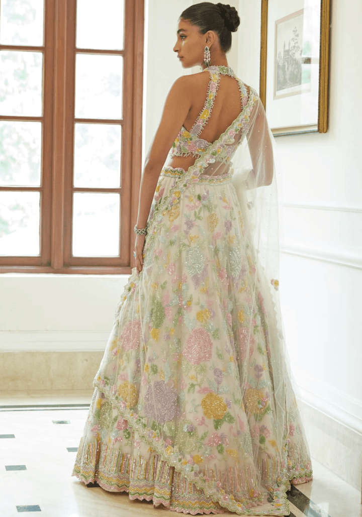 Ivory Bridal Lehenga Set Nitika Gujral - Fabilicious Fashion