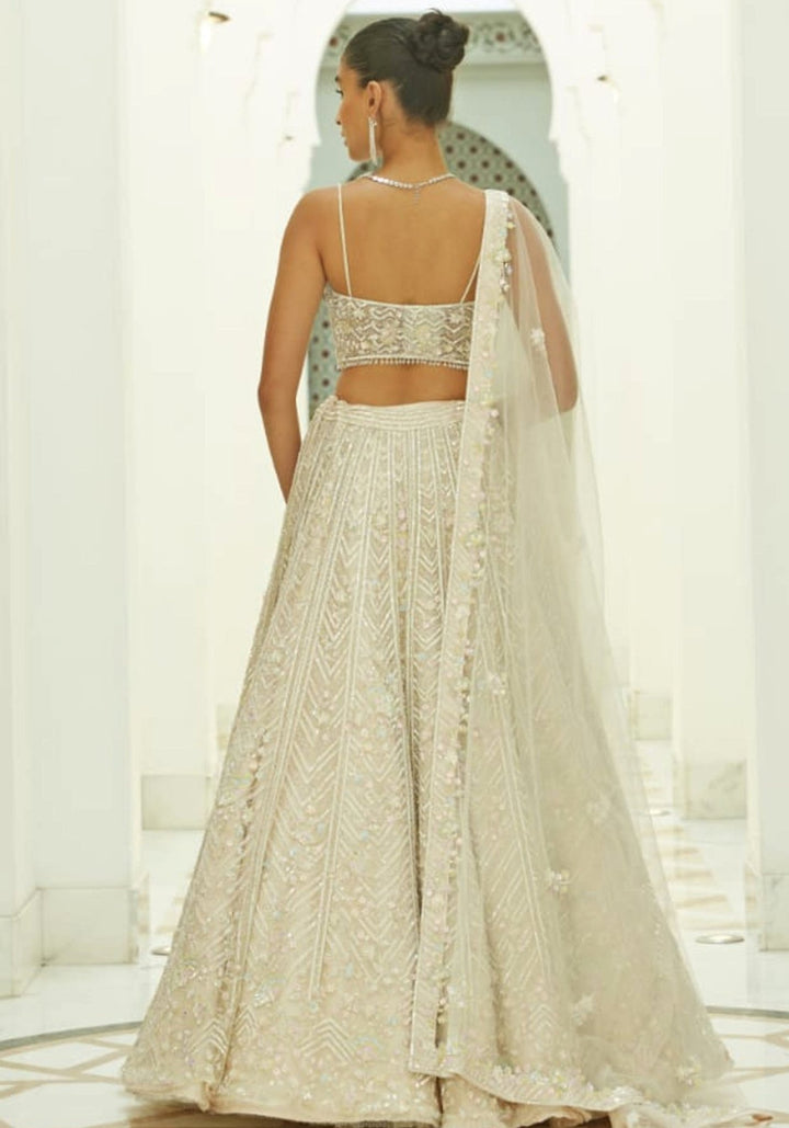 Ivory Bridal Lehenga Set Nitika Gujral - Fabilicious Fashion