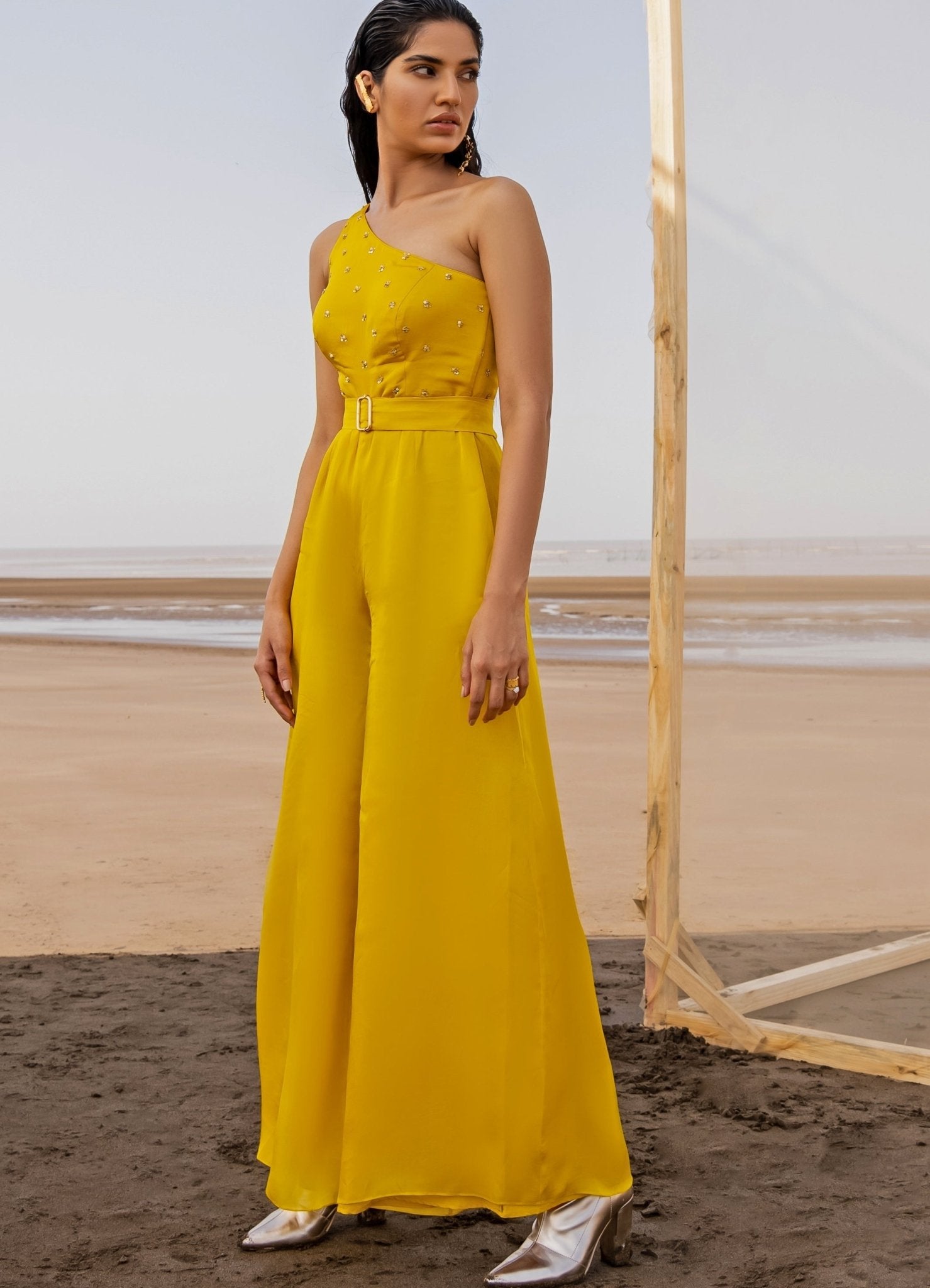 Cheap yellow jumpsuit sale