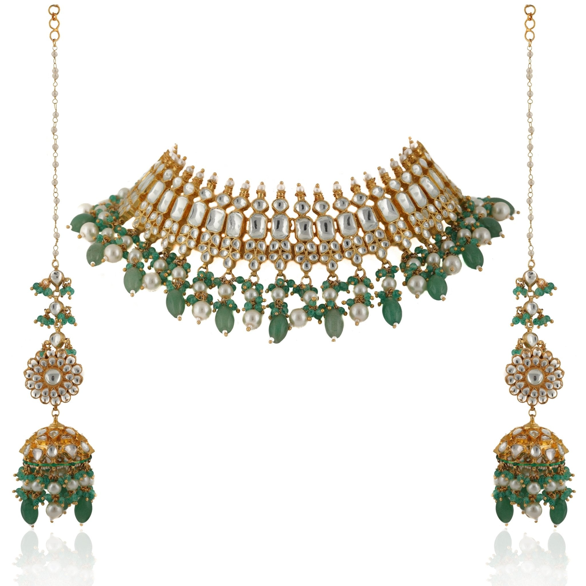 Sea Green Necklace Set