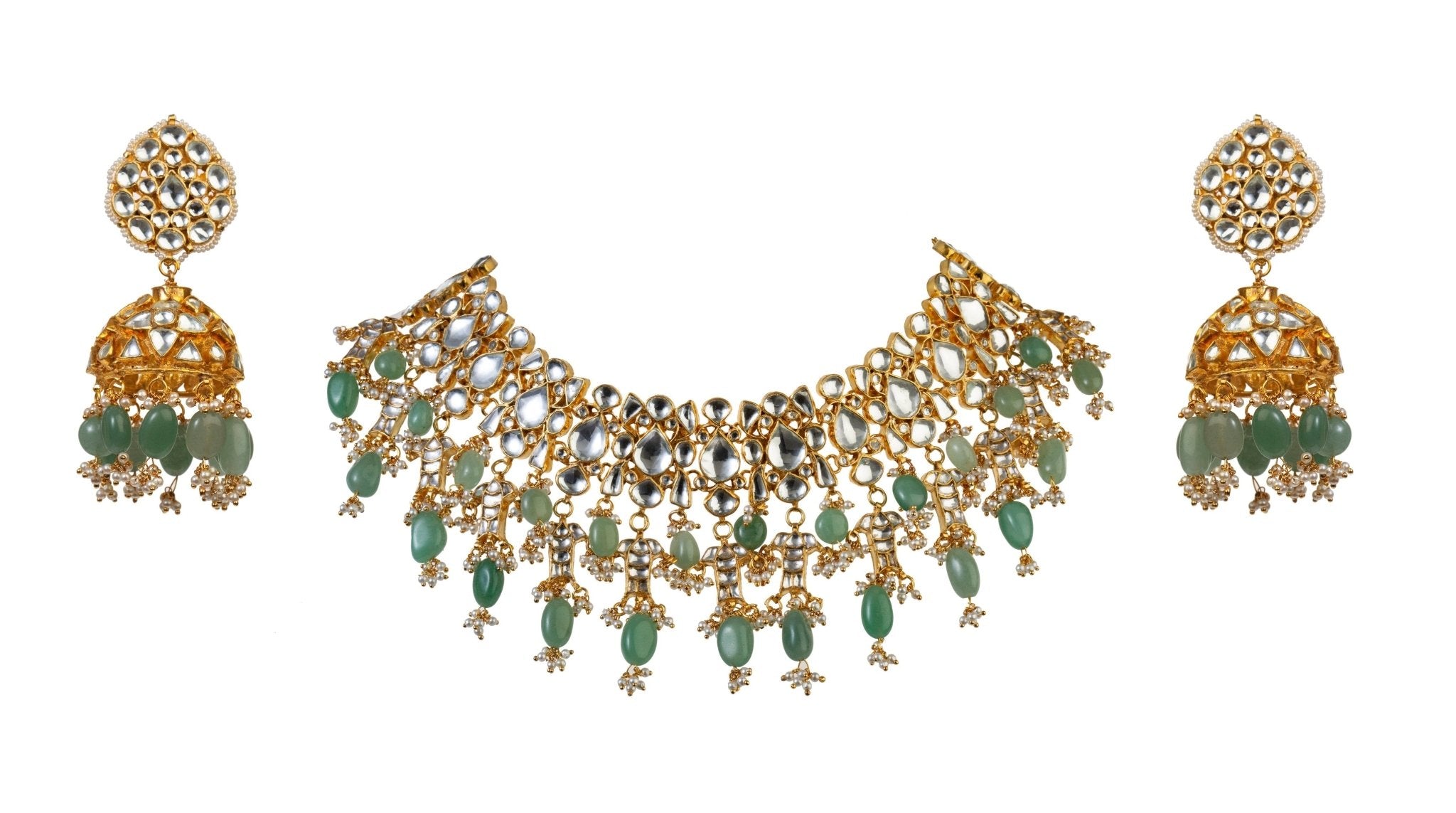 Sea Green Necklace Set