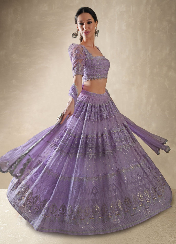 Viola Lilac Lehenga Set Renee - Fabilicious Fashion