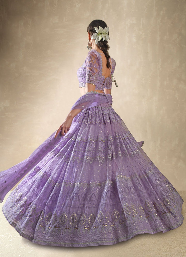 Viola Lilac Lehenga Set Renee - Fabilicious Fashion