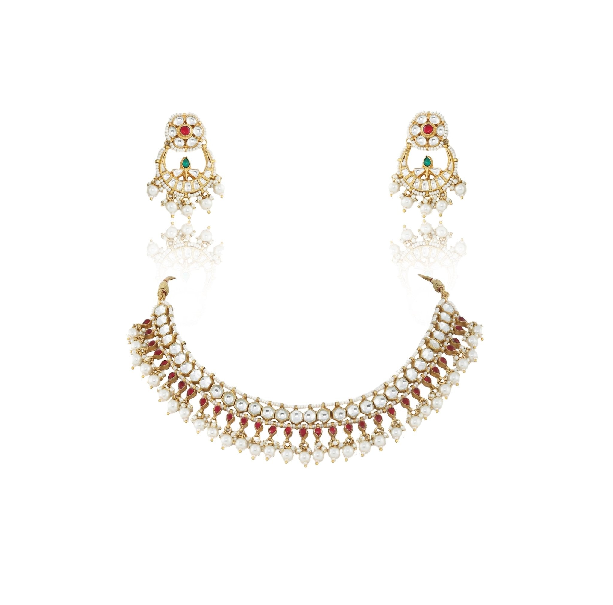 Single line white stone necklace 2025