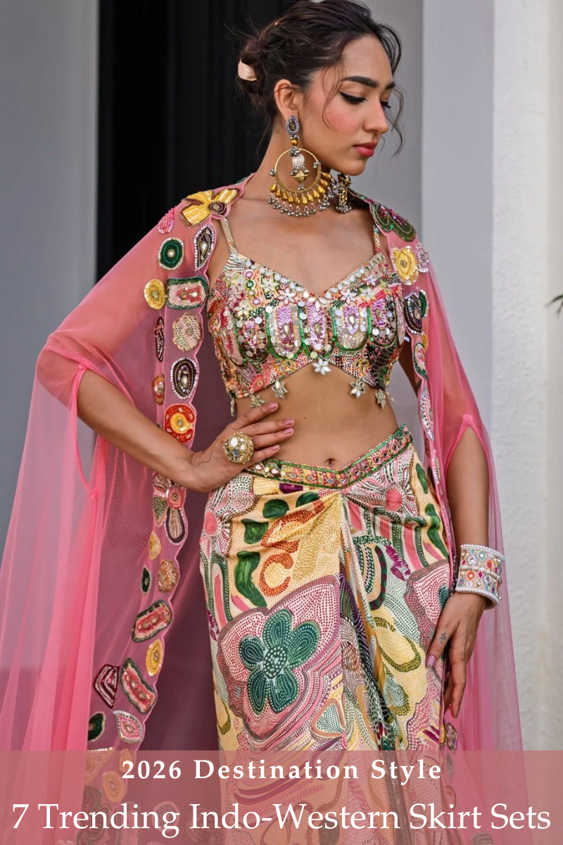 7 Indowestern Skirt Sets for Destination Weddings (2026) - Fabilicious Fashion