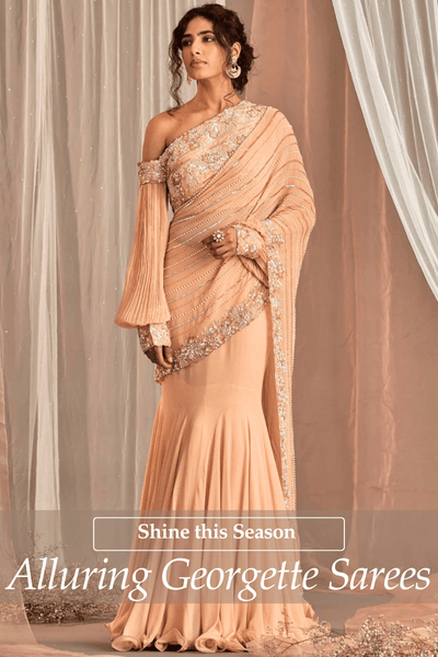 Allure of Georgette Sarees: Effortless Glam for Wedding Celebrations