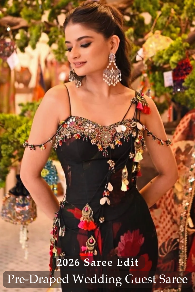 Best Pre-Draped Sarees for Wedding Guests in 2026 - Fabilicious Fashion