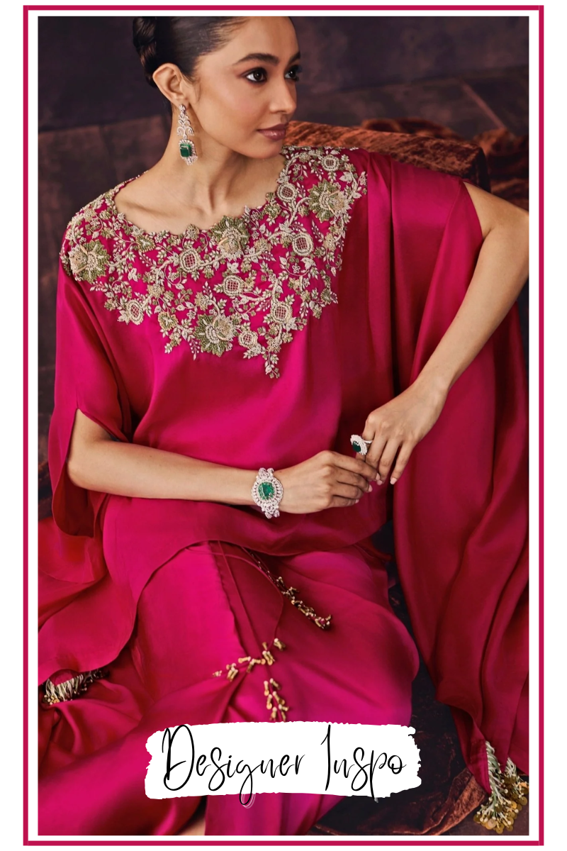 Prisho for a Palace Wedding: Festive Kaftans and Sarees for Every Role - Fabilicious Fashion