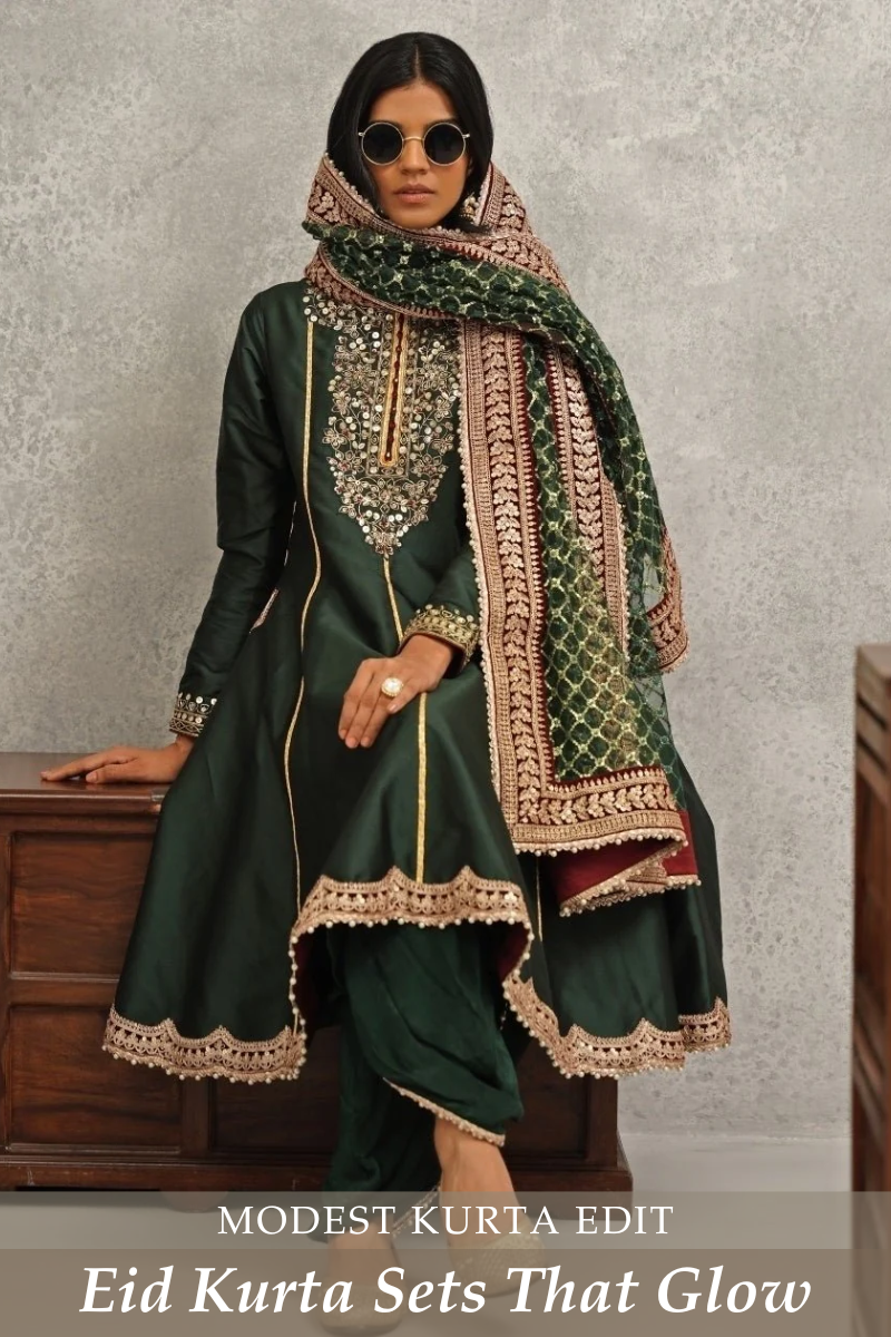 Eid-Ready Kurta Sets for Women: Elegant, Modest & Festive - Fabilicious Fashion