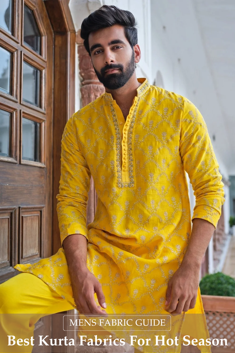 Best Fabrics for Mens Kurta Sets in Hot Weather - Fabilicious Fashion