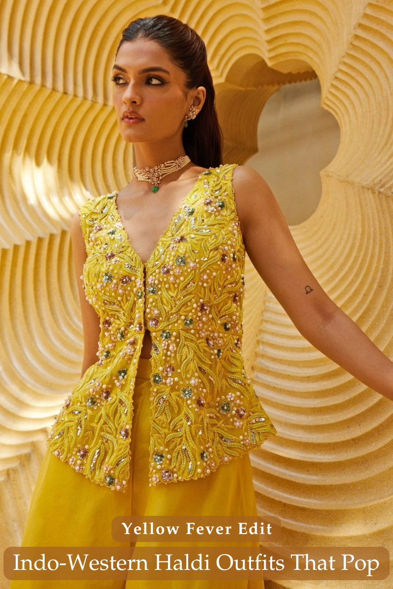 Trending Indowestern Outfits for Haldi - Fabilicious Fashion