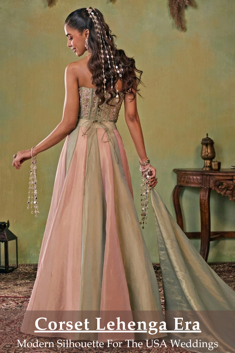 The Corset Lehenga — The Silhouette Taking Over Indian Weddings in the USA - Fabilicious Fashion