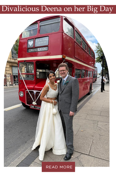 Deena Harji’s Civil Wedding Elegance in Ivory Lehenga