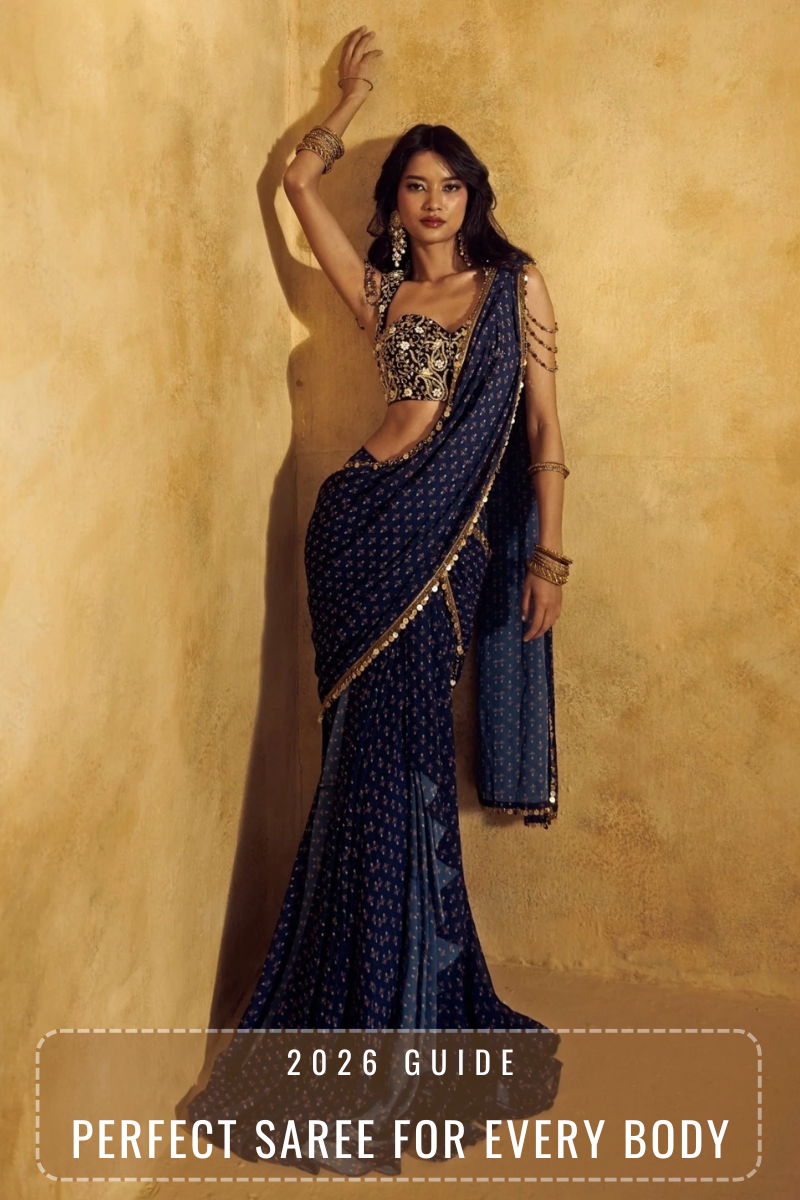 How to Choose the Perfect Saree for Your Body Type - Fabilicious Fashion