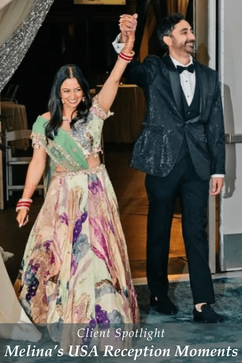 Client Diaries: Melina Bhula’s Reception Lehenga Moment in the USA - Fabilicious Fashion
