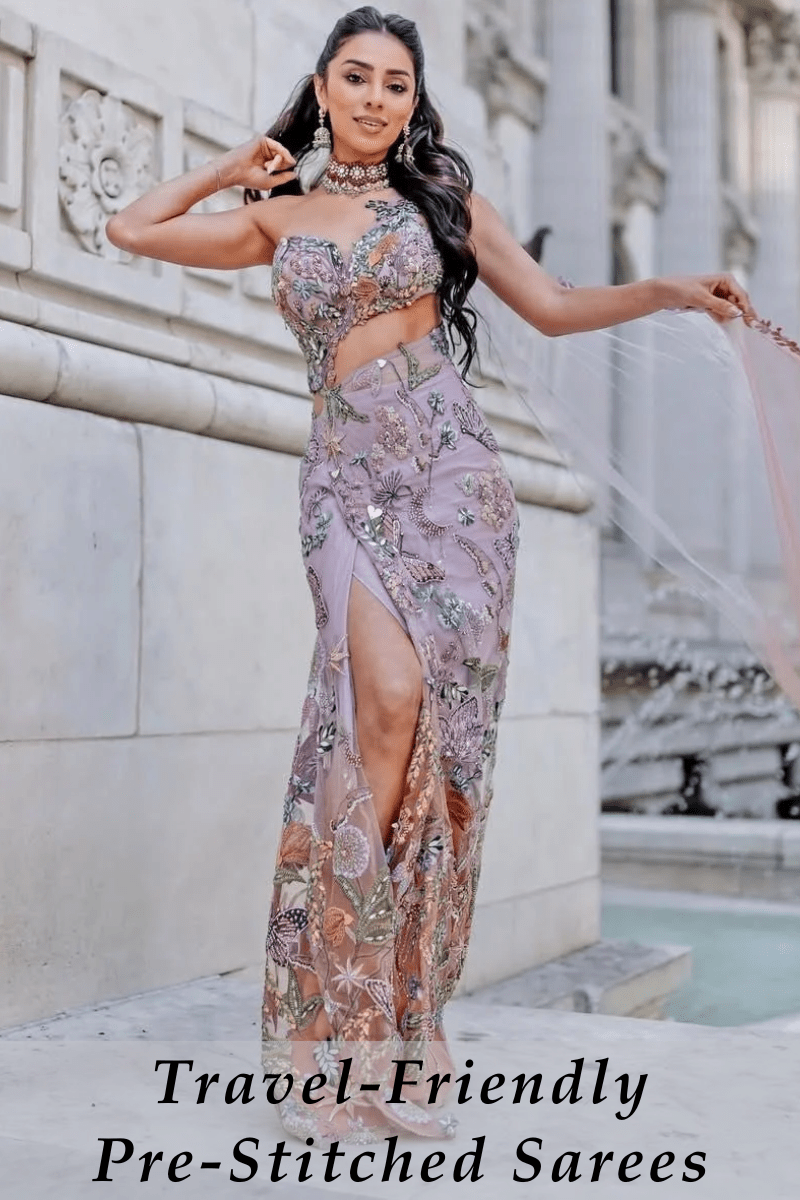 Destination Wedding Dream: Why a Pre-Stitched Saree is Your Perfect Travel Companion - Fabilicious Fashion