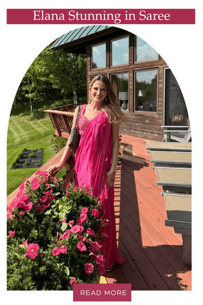 Elana in Pink Prestitched Saree – Fabilicious Client Story