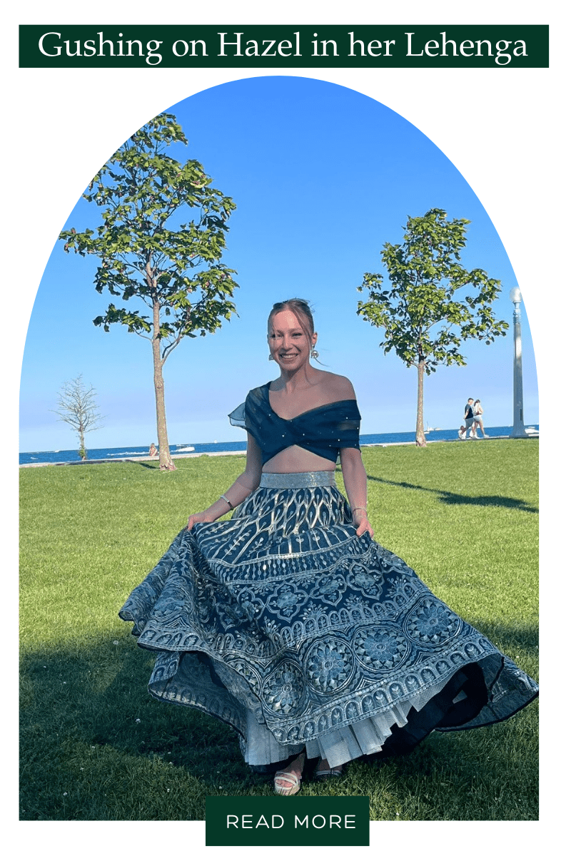 Hazel’s Green Lehenga for a Chicago Wedding: A Fabilicious Client Story - Fabilicious Fashion