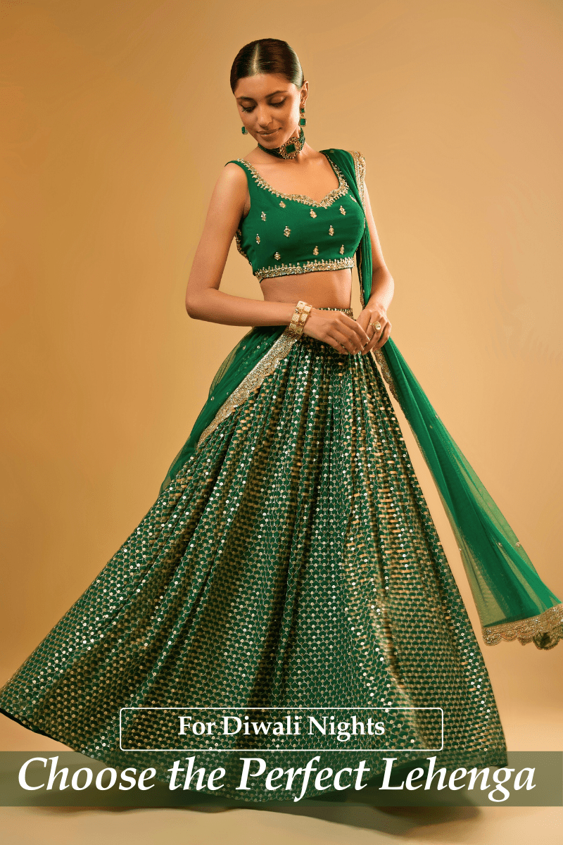 How to Choose the Perfect Lehenga for Diwali Night - Fabilicious Fashion