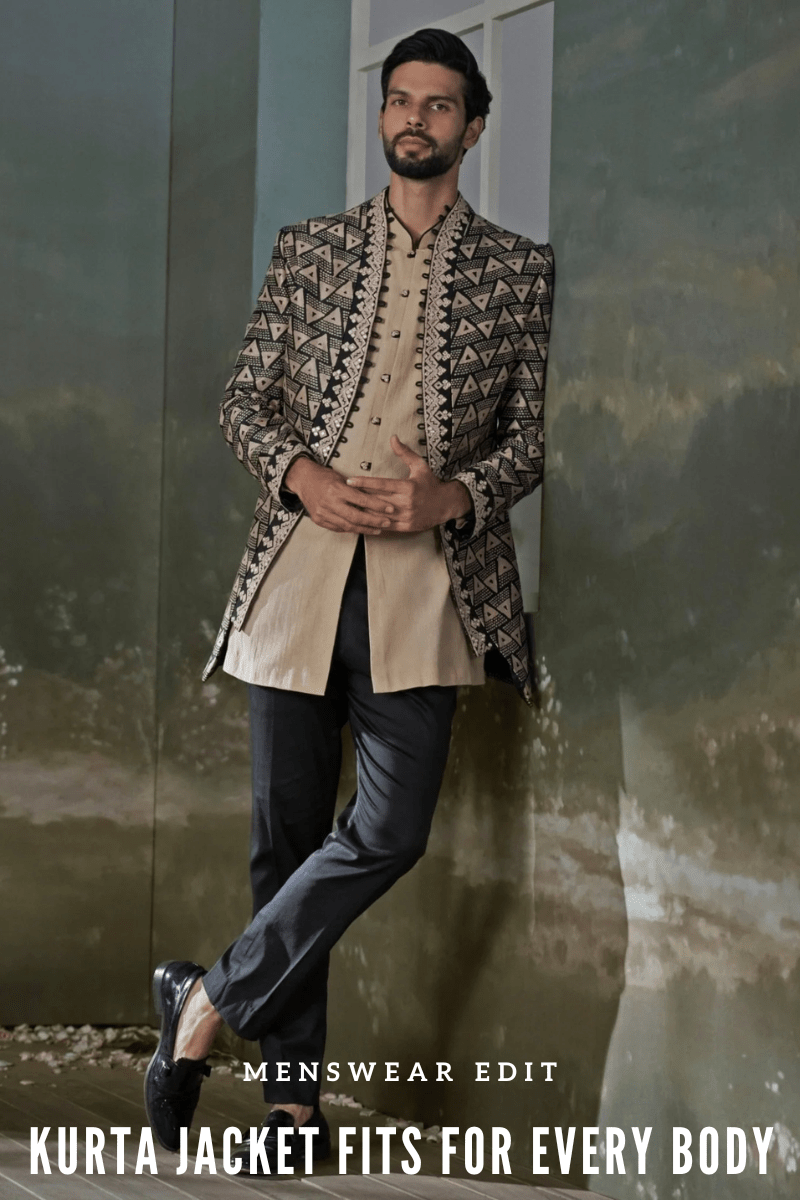 How to Choose the Right Mens Kurta & Jacket for Your Body Type - Fabilicious Fashion