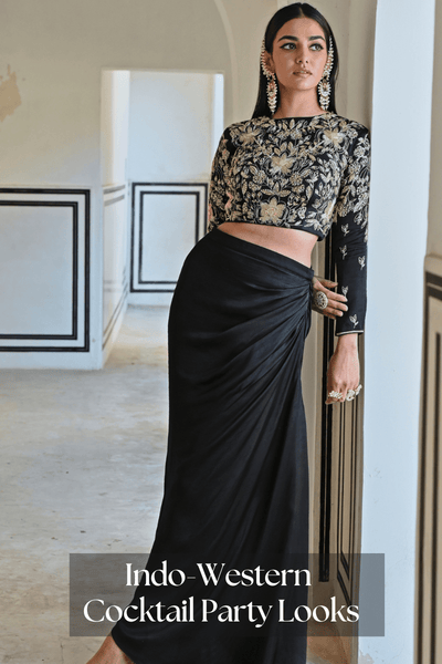 Indo-Western Cocktail Party Looks: Chic Ideas for Wedding Guests