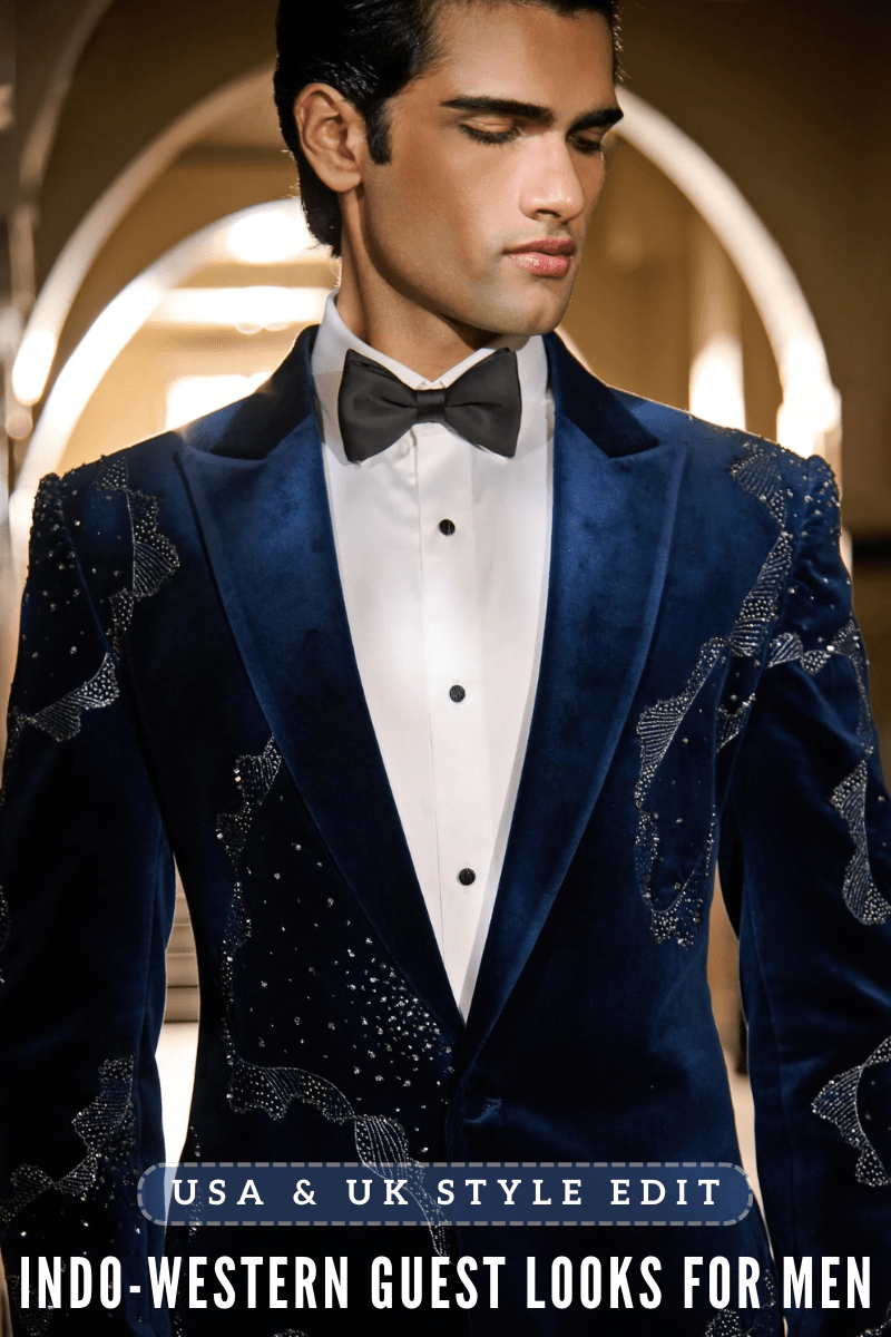 Indowestern Outfits for Men — A Wedding Guest's Guide for the USA and UK - Fabilicious Fashion