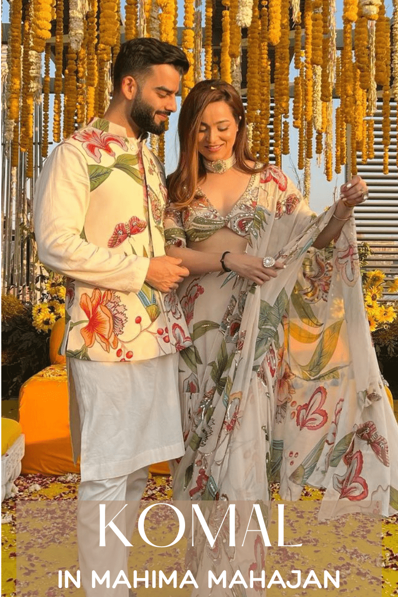 Komal Matta Kapoor in Fabilicious: Top 3 Glamorous Wedding Looks - Fabilicious Fashion