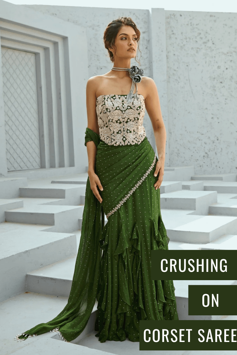 Latest Trend Corset Blouse Saree & More: The Best Saree Blouse Designs - Fabilicious Fashion