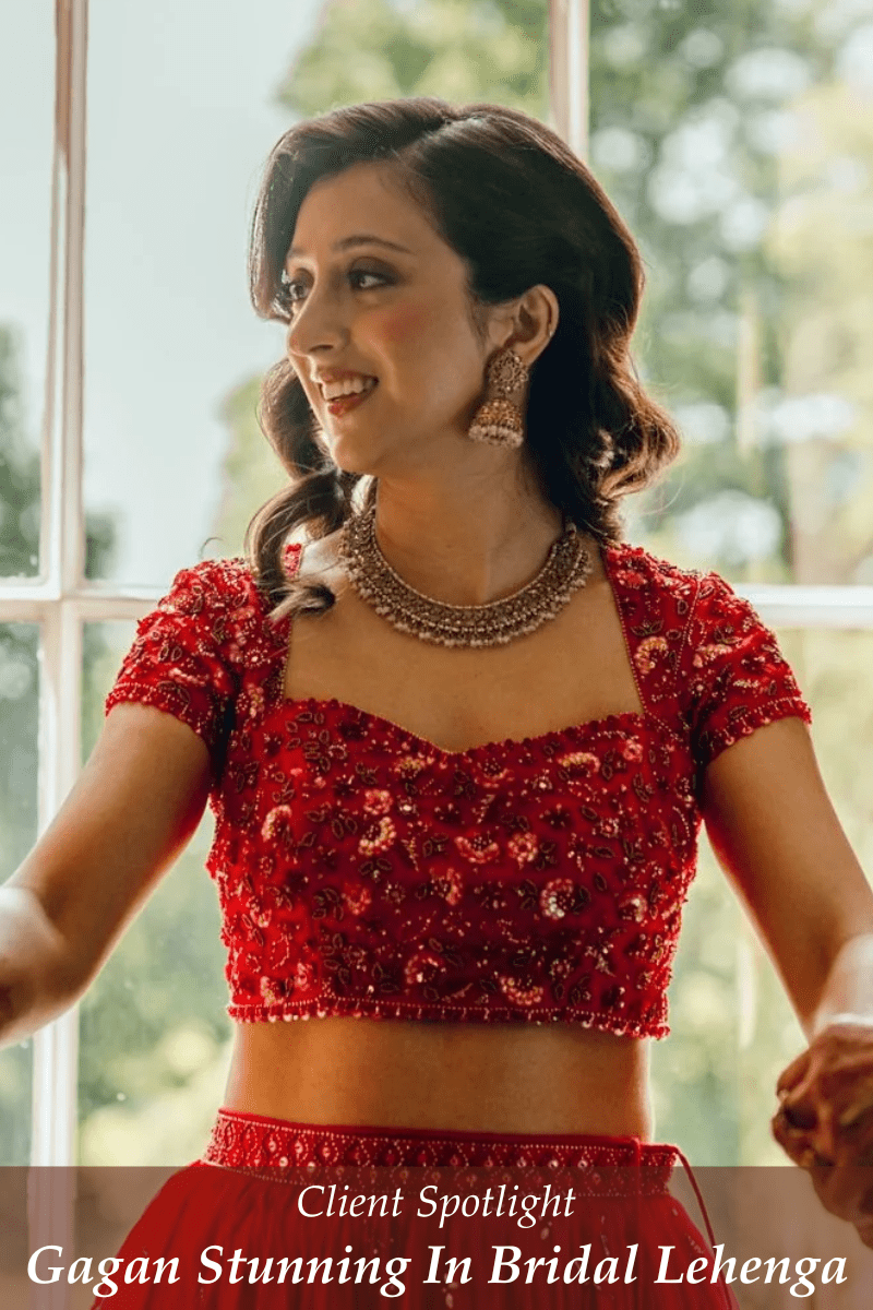 Lehenga for Intimate Weddings: Gagan's Enamour By Radha Bridal Look - Fabilicious Fashion