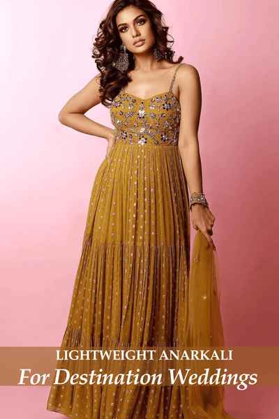 Lightweight Anarkali Kurta Sets for Destination Weddings