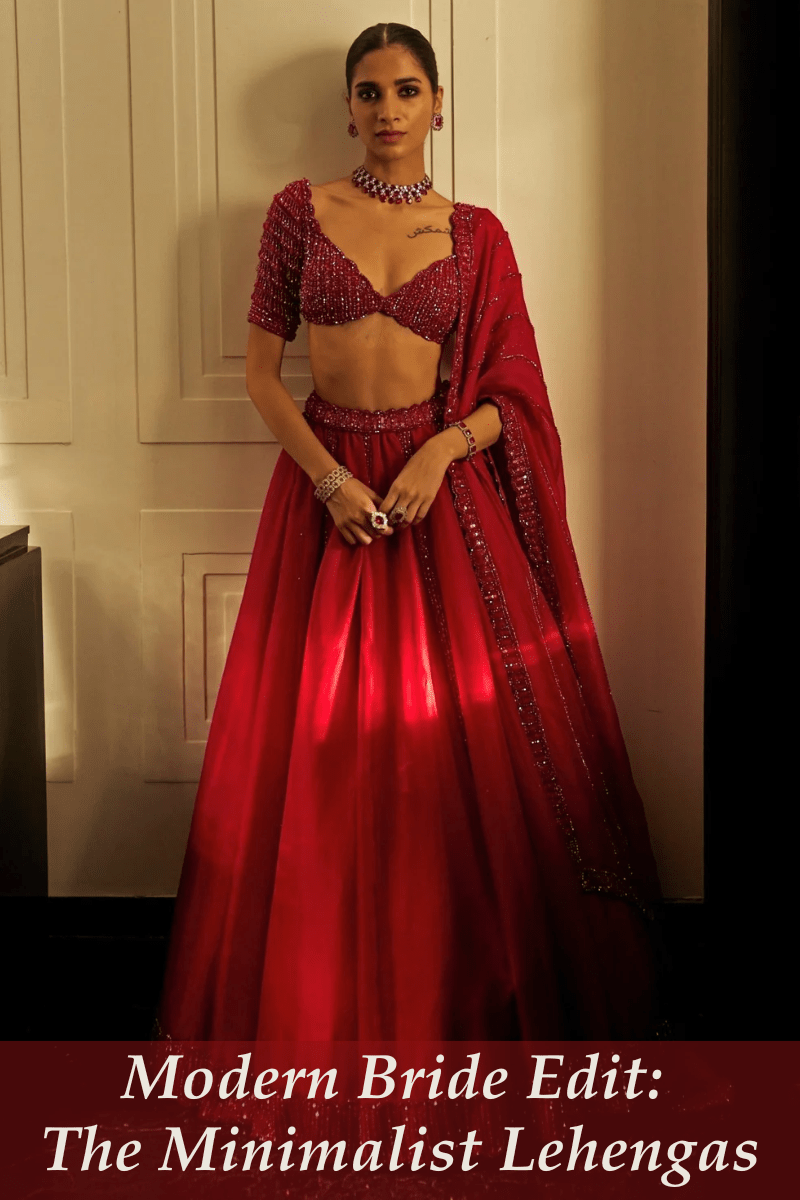 Minimalist Lehengas for Modern Brides - Fabilicious Fashion
