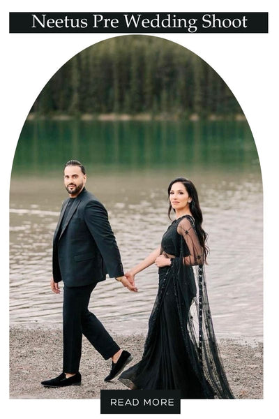 Neetu’s Pre-Wedding Elegance in Banff: A Black Saree Moment to Remember
