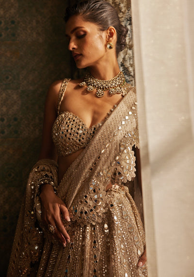 New Collection by VVani: Nude Gold Hues - Perfect for Brides 2024