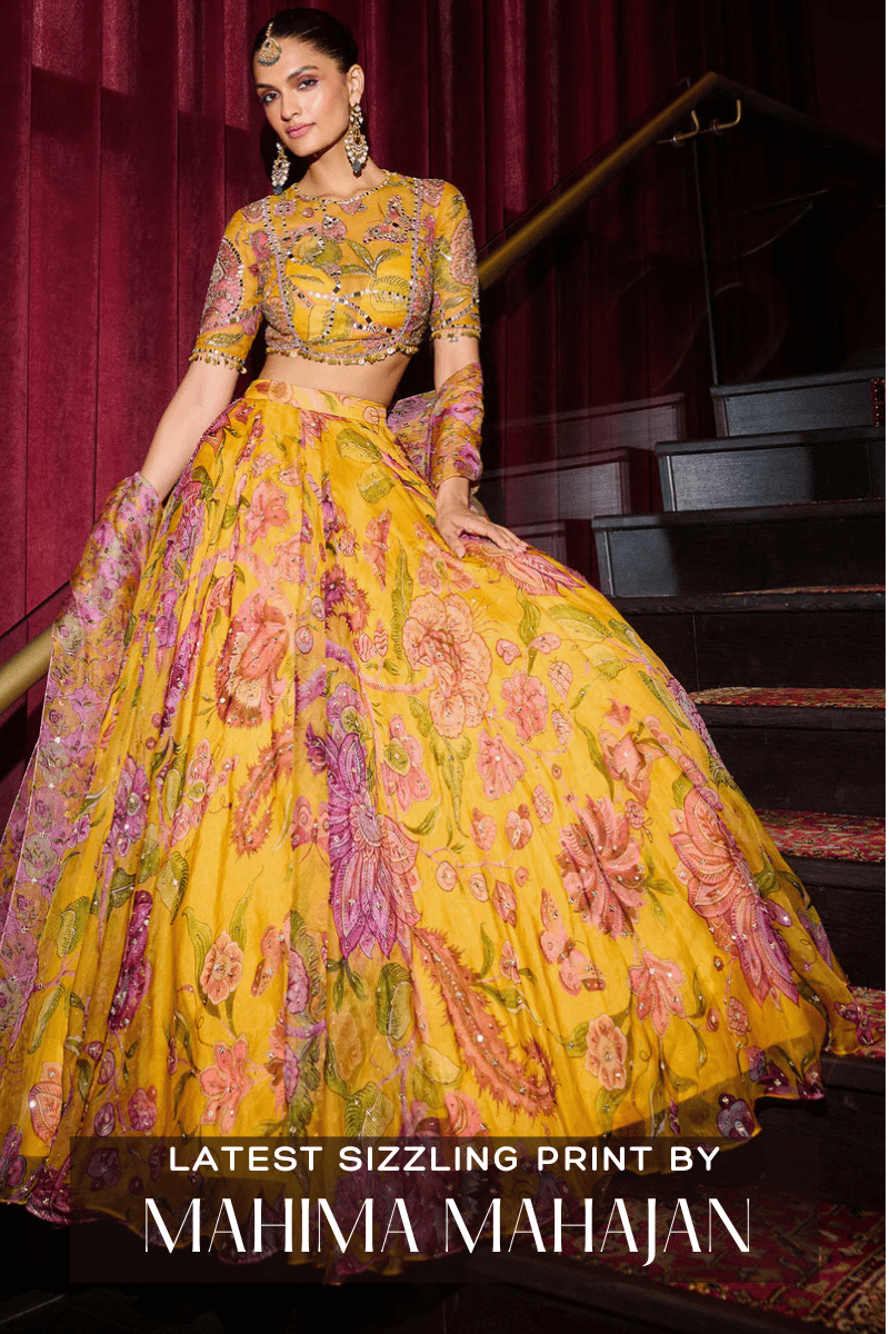 New In: The Latest Stunning Print by Mahima Mahajan, Perfect for Mehendi - Fabilicious Fashion