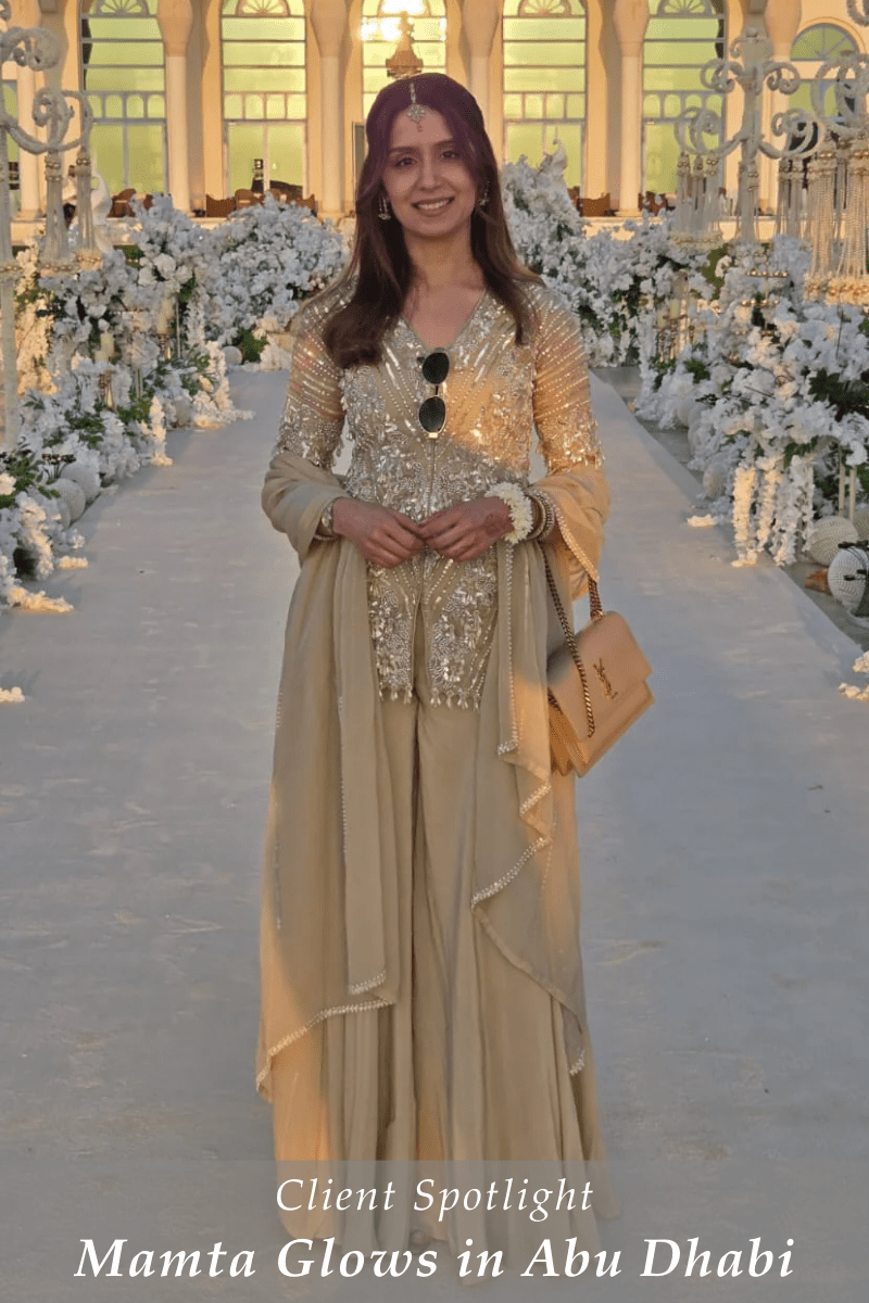 Nidhika Shekhar Kurta Sharara Style: Mamta Valecha’s Family Wedding Look in Abu Dhabi - Fabilicious Fashion