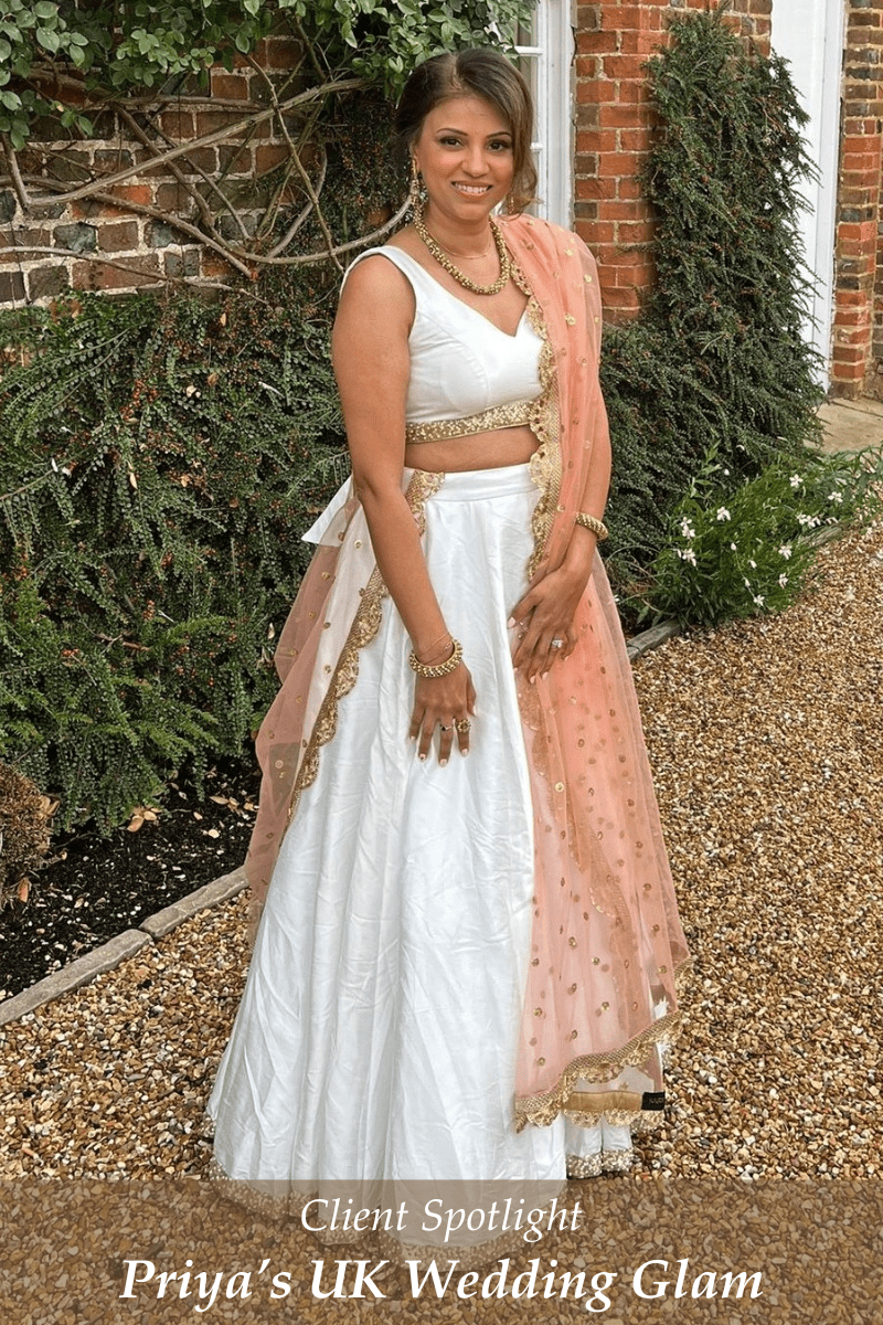 Priya Shines in a Lightweight Lehenga at a UK Day Wedding - Fabilicious Fashion