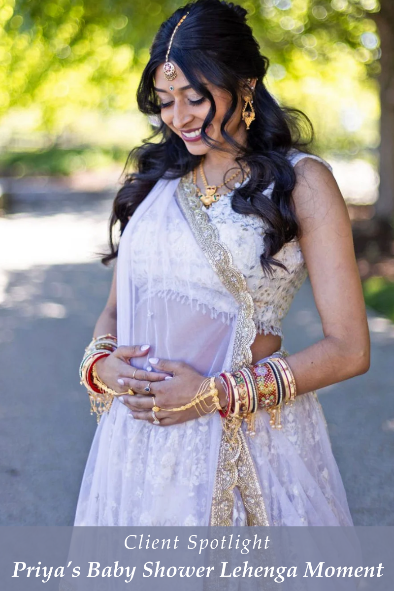 Priya's Blush Pink Baby Shower Lehenga | Client Diaries - Fabilicious Fashion